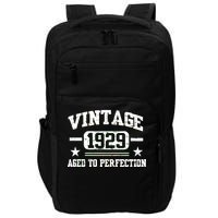 1929 Vintage Aged To Perfection Birthday Gift Impact Tech Backpack