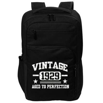 1929 Vintage Aged To Perfection Birthday Gift Impact Tech Backpack