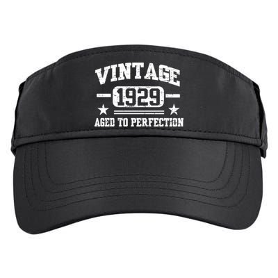 1929 Vintage Aged To Perfection Birthday Gift Adult Drive Performance Visor