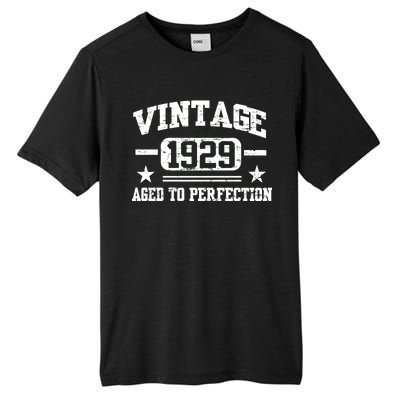 1929 Vintage Aged To Perfection Birthday Gift Tall Fusion ChromaSoft Performance T-Shirt