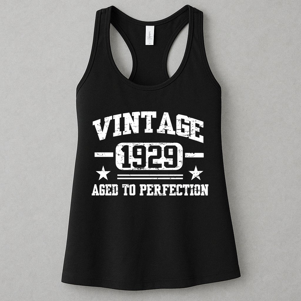1929 Vintage Aged To Perfection Birthday Gift Womens Tank Top