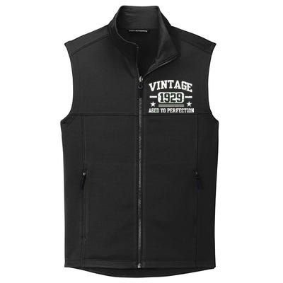 1929 Vintage Aged To Perfection Birthday Gift Collective Smooth Fleece Vest