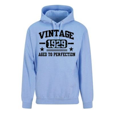 1929 Vintage Aged To Perfection Birthday Gift Unisex Surf Hoodie