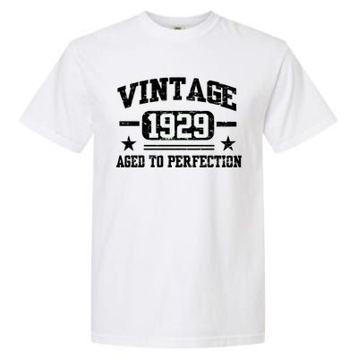 1929 Vintage Aged To Perfection Birthday Gift Garment-Dyed Heavyweight T-Shirt