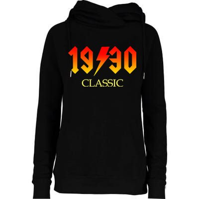 1930 Classic Rock 90th Birthday Womens Funnel Neck Pullover Hood