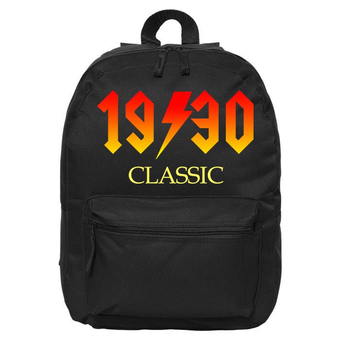 1930 Classic Rock 90th Birthday 16 in Basic Backpack