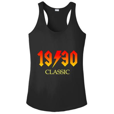 1930 Classic Rock 90th Birthday Ladies PosiCharge Competitor Racerback Tank