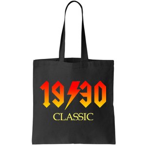 1930 Classic Rock 90th Birthday Tote Bag