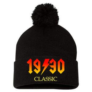 1930 Classic Rock 90th Birthday Pom Pom 12in Knit Beanie