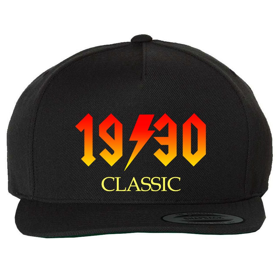 1930 Classic Rock 90th Birthday Wool Snapback Cap