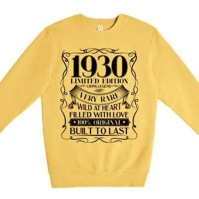 1930 Rare Limited Edition Legend 90th Birthday Premium Crewneck Sweatshirt