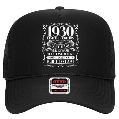 1930 Rare Limited Edition Legend 90th Birthday High Crown Mesh Back Trucker Hat