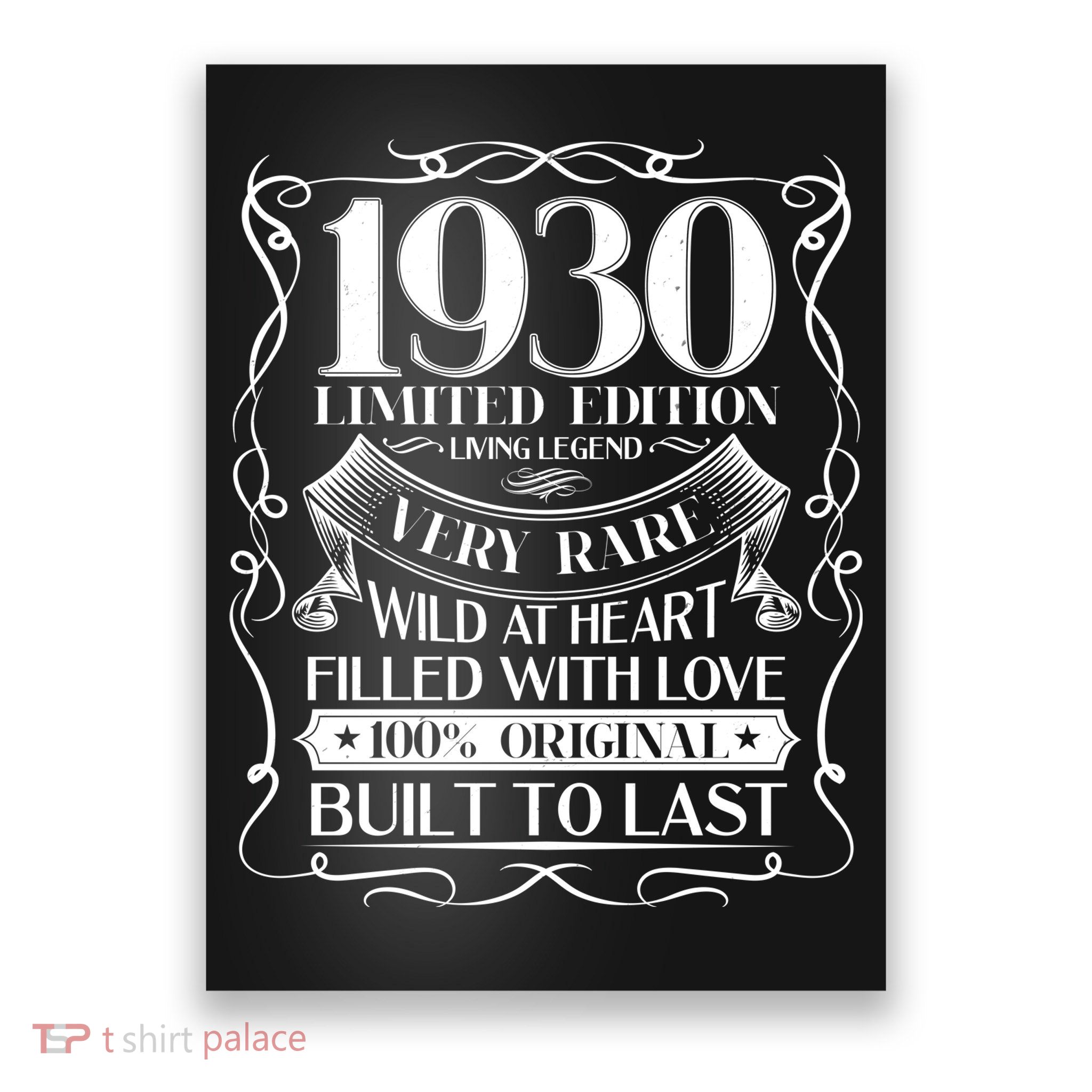 1930 Rare Limited Edition Legend 90th Birthday Poster