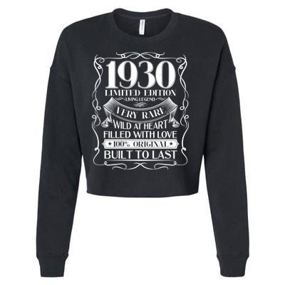 1930 Rare Limited Edition Legend 90th Birthday Cropped Pullover Crew