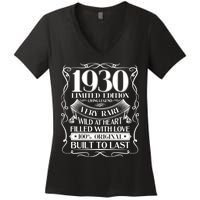 1930 Rare Limited Edition Legend 90th Birthday Women's V-Neck T-Shirt