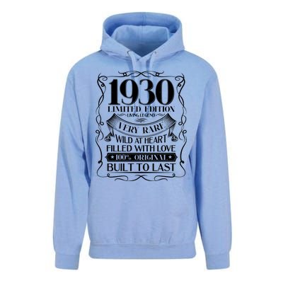 1930 Rare Limited Edition Legend 90th Birthday Unisex Surf Hoodie