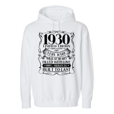 1930 Rare Limited Edition Legend 90th Birthday Garment-Dyed Fleece Hoodie