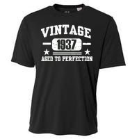 1937 Vintage Aged To Perfection Birthday Gift Cooling Performance Crew T-Shirt