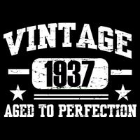 1937 Vintage Aged To Perfection Birthday Gift Performance Shirt