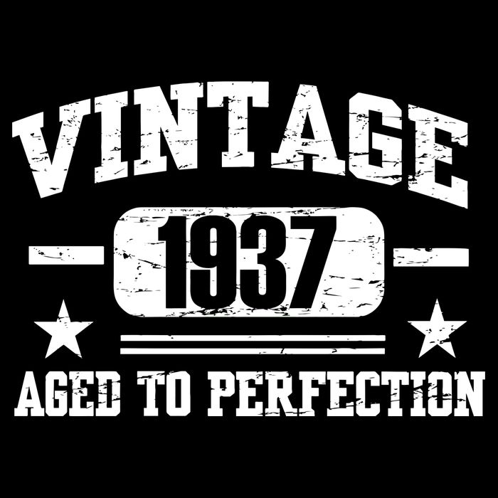 1937 Vintage Aged To Perfection Birthday Gift Performance Shirt