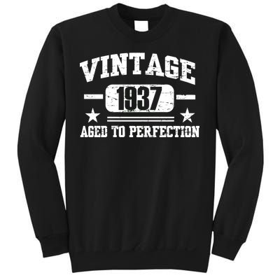 1937 Vintage Aged To Perfection Birthday Gift Sweatshirt