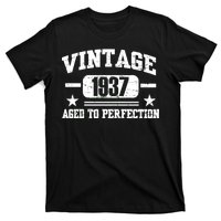 1937 Vintage Aged To Perfection Birthday Gift T-Shirt