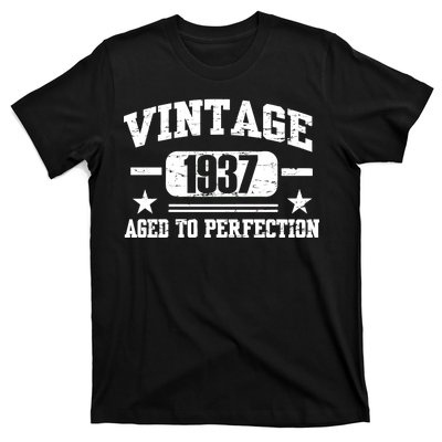 1937 Vintage Aged To Perfection Birthday Gift T-Shirt