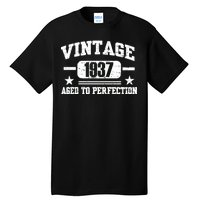 1937 Vintage Aged To Perfection Birthday Gift Tall T-Shirt