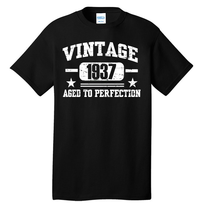 1937 Vintage Aged To Perfection Birthday Gift Tall T-Shirt