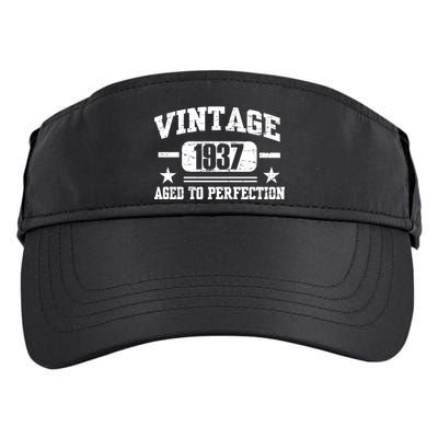 1937 Vintage Aged To Perfection Birthday Gift Adult Drive Performance Visor