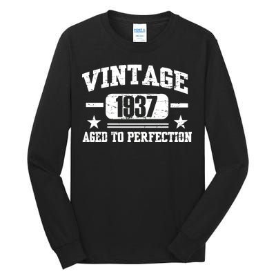 1937 Vintage Aged To Perfection Birthday Gift Tall Long Sleeve T-Shirt