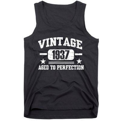 1937 Vintage Aged To Perfection Birthday Gift Tank Top