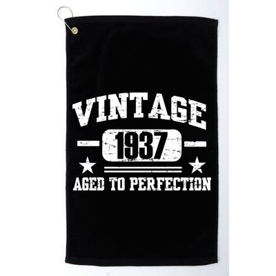 1937 Vintage Aged To Perfection Birthday Gift Golf Towel