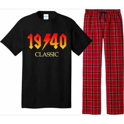 1940 Classic Rock 80th Birthday Pajama Set