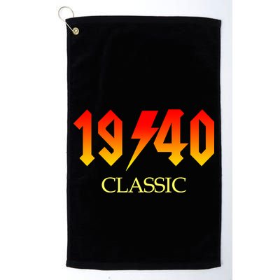 1940 Classic Rock 80th Birthday Golf Towel