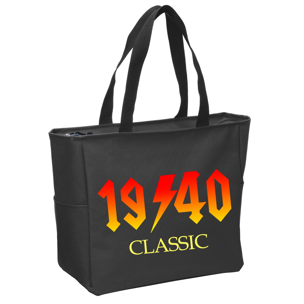 1940 Classic Rock 80th Birthday Zip Tote Bag