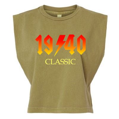 1940 Classic Rock 80th Birthday Garment-Dyed Women's Muscle Tee