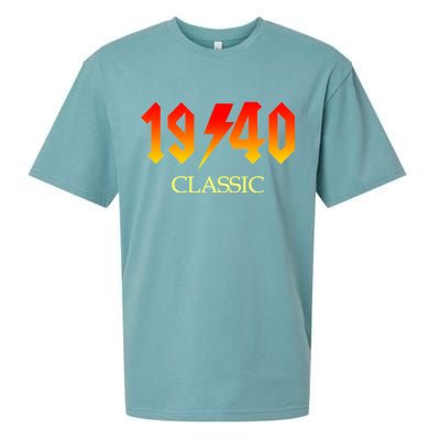 1940 Classic Rock 80th Birthday Sueded Cloud Jersey T-Shirt