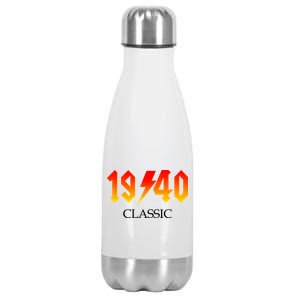 1940 Classic Rock 80th Birthday Stainless Steel Insulated Water Bottle