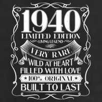 1940 Rare Limited Edition Legend 80th Birthday 7 Panel Mesh Trucker Snapback Hat
