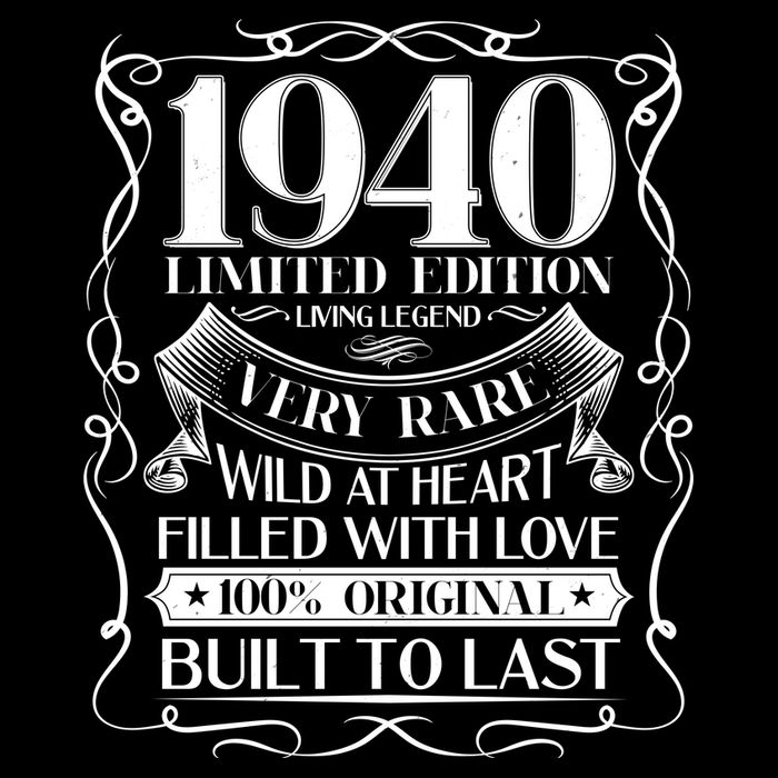 1940 Rare Limited Edition Legend 80th Birthday Flat Bill Trucker Hat