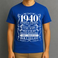 1940 Rare Limited Edition Legend 80th Birthday T-Shirt
