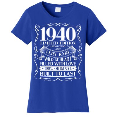 1940 Rare Limited Edition Legend 80th Birthday Women's T-Shirt