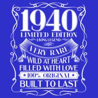 1940 Rare Limited Edition Legend 80th Birthday Women's V-Neck T-Shirt