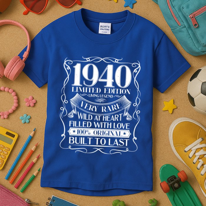 1940 Rare Limited Edition Legend 80th Birthday Kids T-Shirt