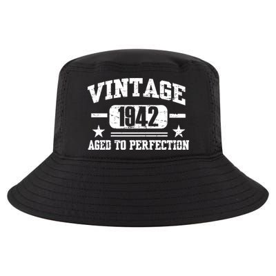 1942 Vintage Aged To Perfection Birthday Gift Cool Comfort Performance Bucket Hat