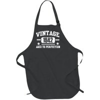 1942 Vintage Aged To Perfection Birthday Gift Full-Length Apron With Pockets