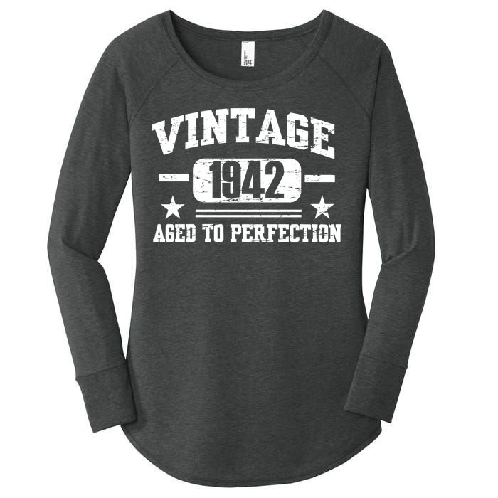 1942 Vintage Aged To Perfection Birthday Gift Women's Perfect Tri Tunic Long Sleeve Shirt