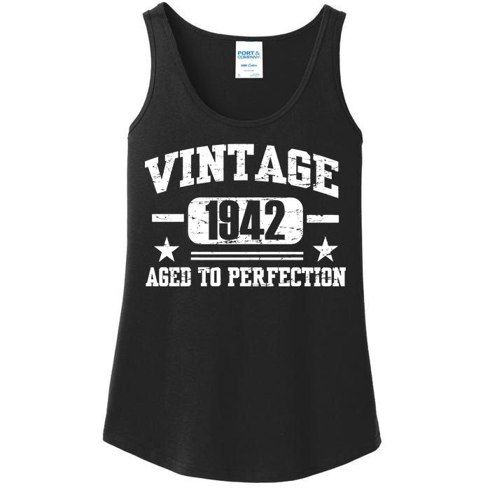 1942 Vintage Aged To Perfection Birthday Gift Ladies Essential Tank