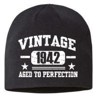 1942 Vintage Aged To Perfection Birthday Gift Sustainable Beanie